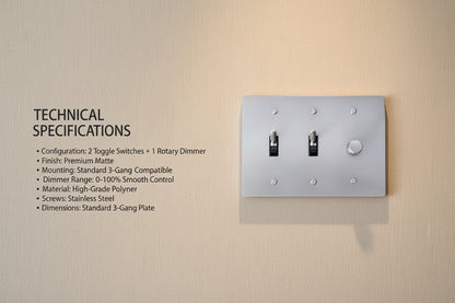 Brass Light Switch 3 Gang