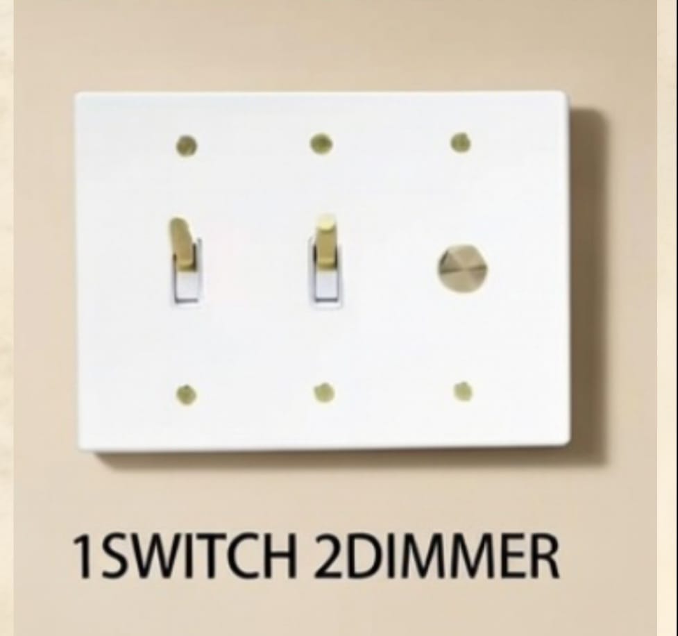 Brass Light Switch 3 Gang