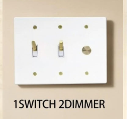 Brass Light Switch 3 Gang