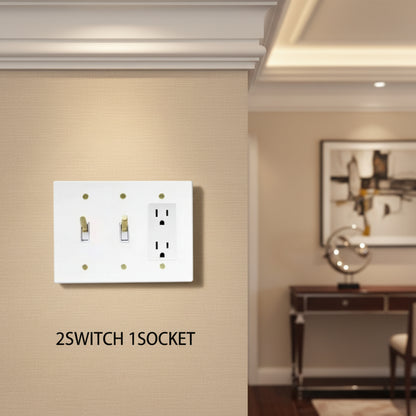 Brass Light Switch 3 Gang
