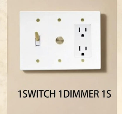 Brass Light Switch 3 Gang
