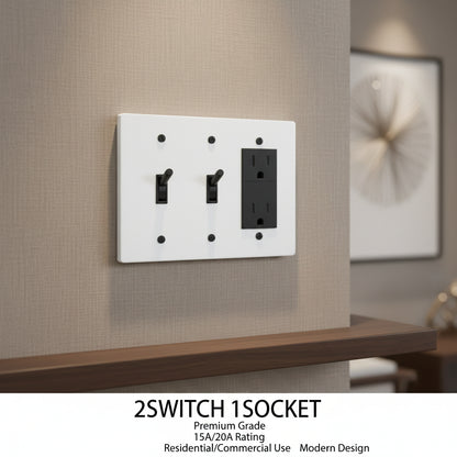 Brass Light Switch 3 Gang