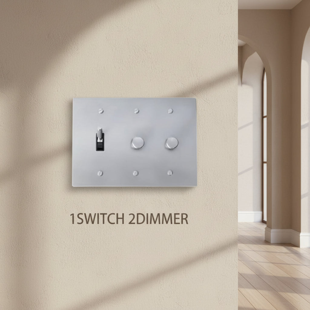 Brass Light Switch 3 Gang
