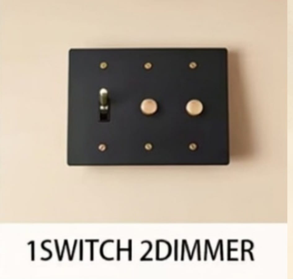 Brass Light Switch 3 Gang