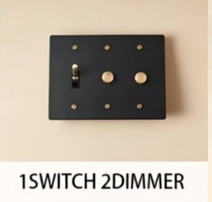Brass Light Switch 3 Gang
