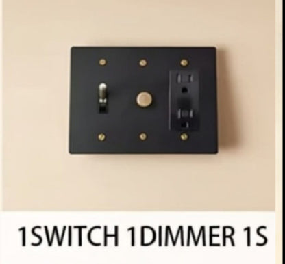 Brass Light Switch 3 Gang