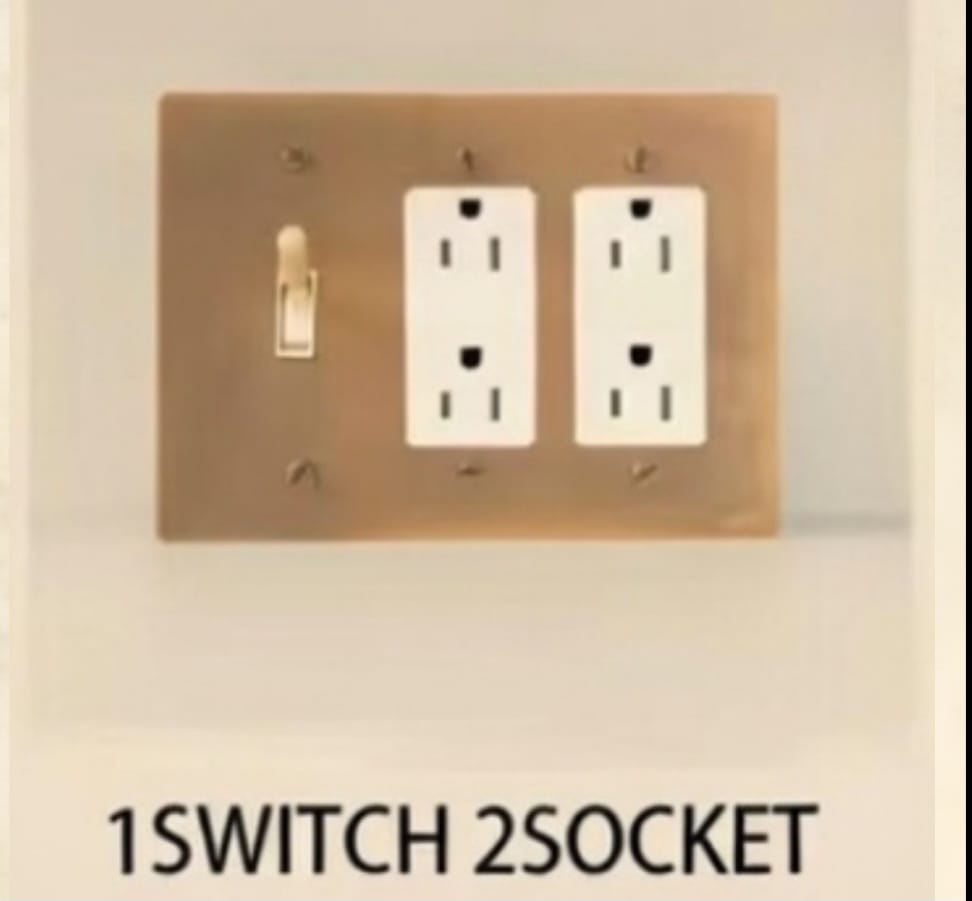 Brass Light Switch 3 Gang