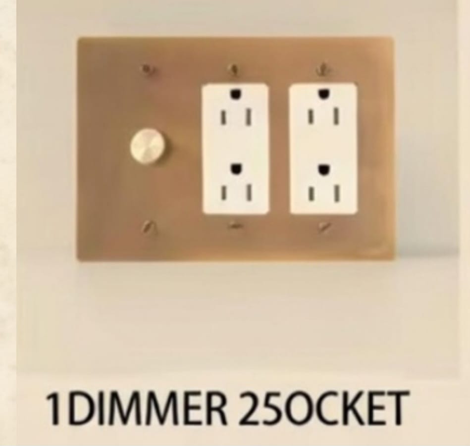 Brass Light Switch 3 Gang