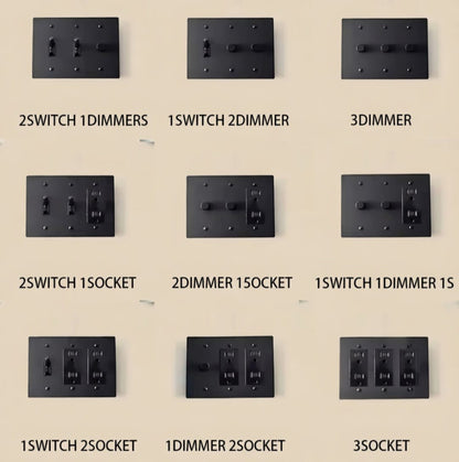 Brass Light Switch 3 Gang