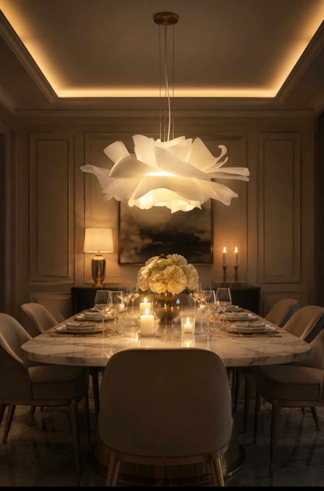 Lotus Cloud Pendant Light