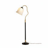 CURVA Gold & Black Curved Floor Lamp