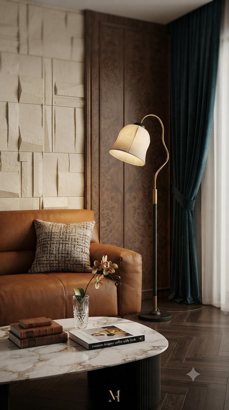 Luxury Elegant Curve Floor Lamp,