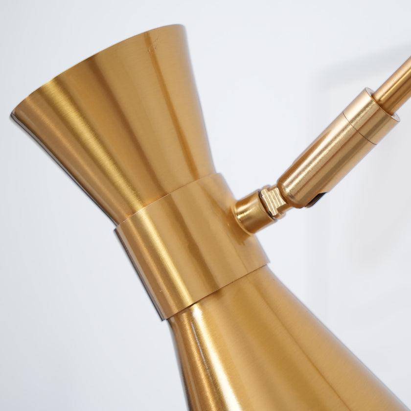 MARMORA Gold Marble Floor Lamp