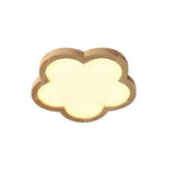 FIORLEGNO Wooden Flower LED Flush Ceiling Light