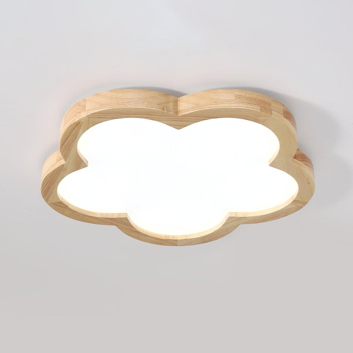 Wooden Flowers Ceiling Lamp