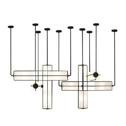 GHIACCIO Sandblasted Glass Cube Chandelier