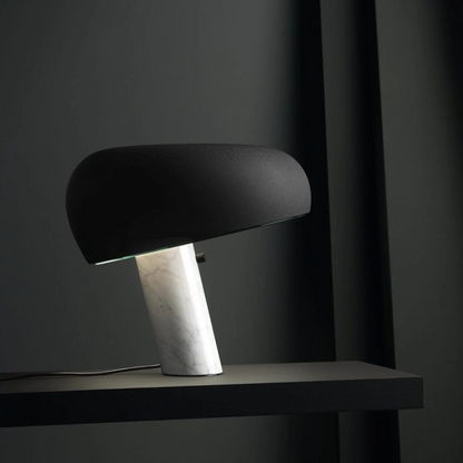 Luna Marble Lamp – Italian Carrara Marble Designer Table Lamp