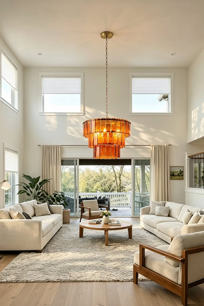 Valen Amber Chandelier