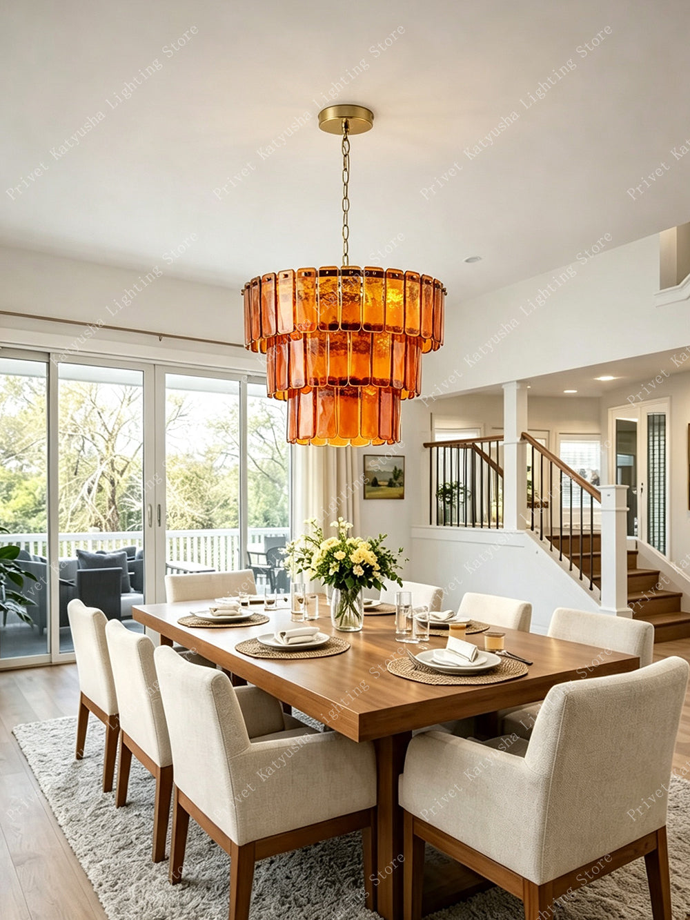 Valen Amber Chandelier