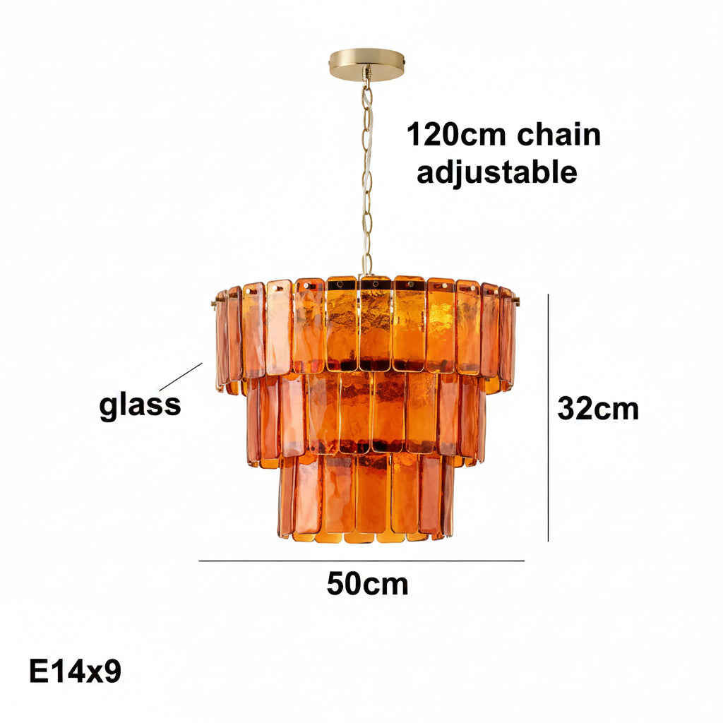 Valen Amber Chandelier