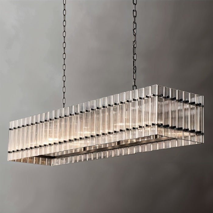 Luxe Prism Linear Crystal Chandelier