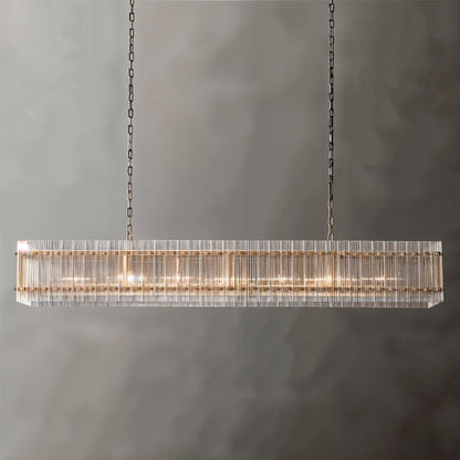 Luxe Prism Linear Crystal Chandelier