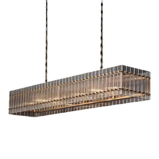 Luxe Prism Linear Crystal Chandelier
