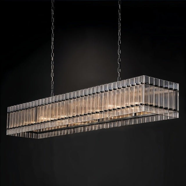 Luxe Prism Linear Crystal Chandelier