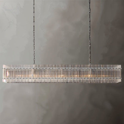 Luxe Prism Linear Crystal Chandelier