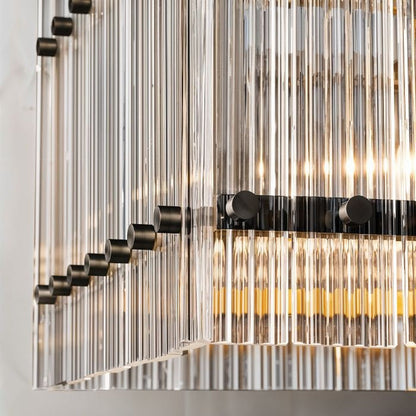Luxe Prism Linear Crystal Chandelier