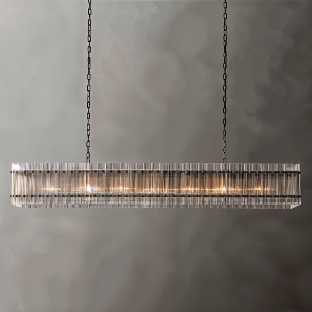 Luxe Prism Linear Crystal Chandelier