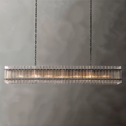 Luxe Prism Linear Crystal Chandelier