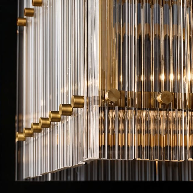 Luxe Prism Linear Crystal Chandelier