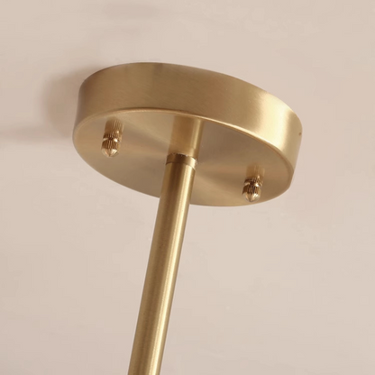 8-light Sputnik Gold Chandelier Brass Ceiling Light Opal Globe Molecular
