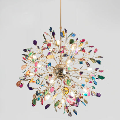 Aurora Agate Bloom Chandelie