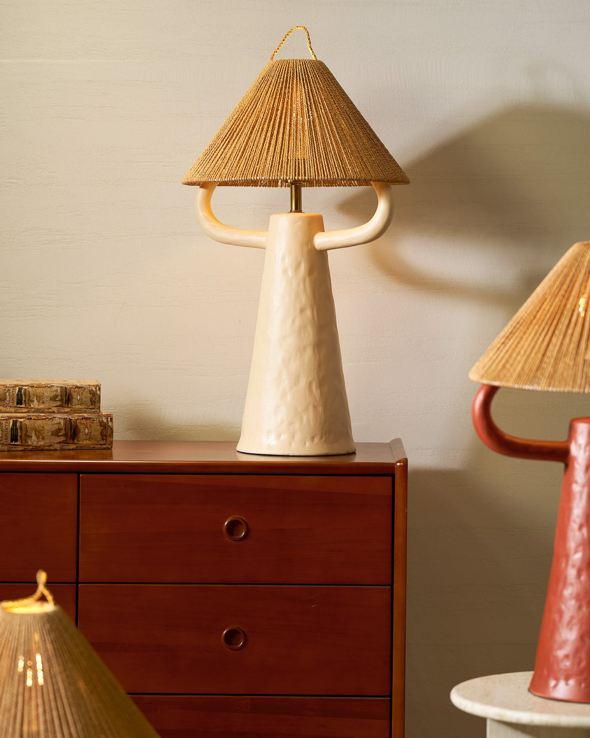 Ceramic Twine Bedroom Table Lamp