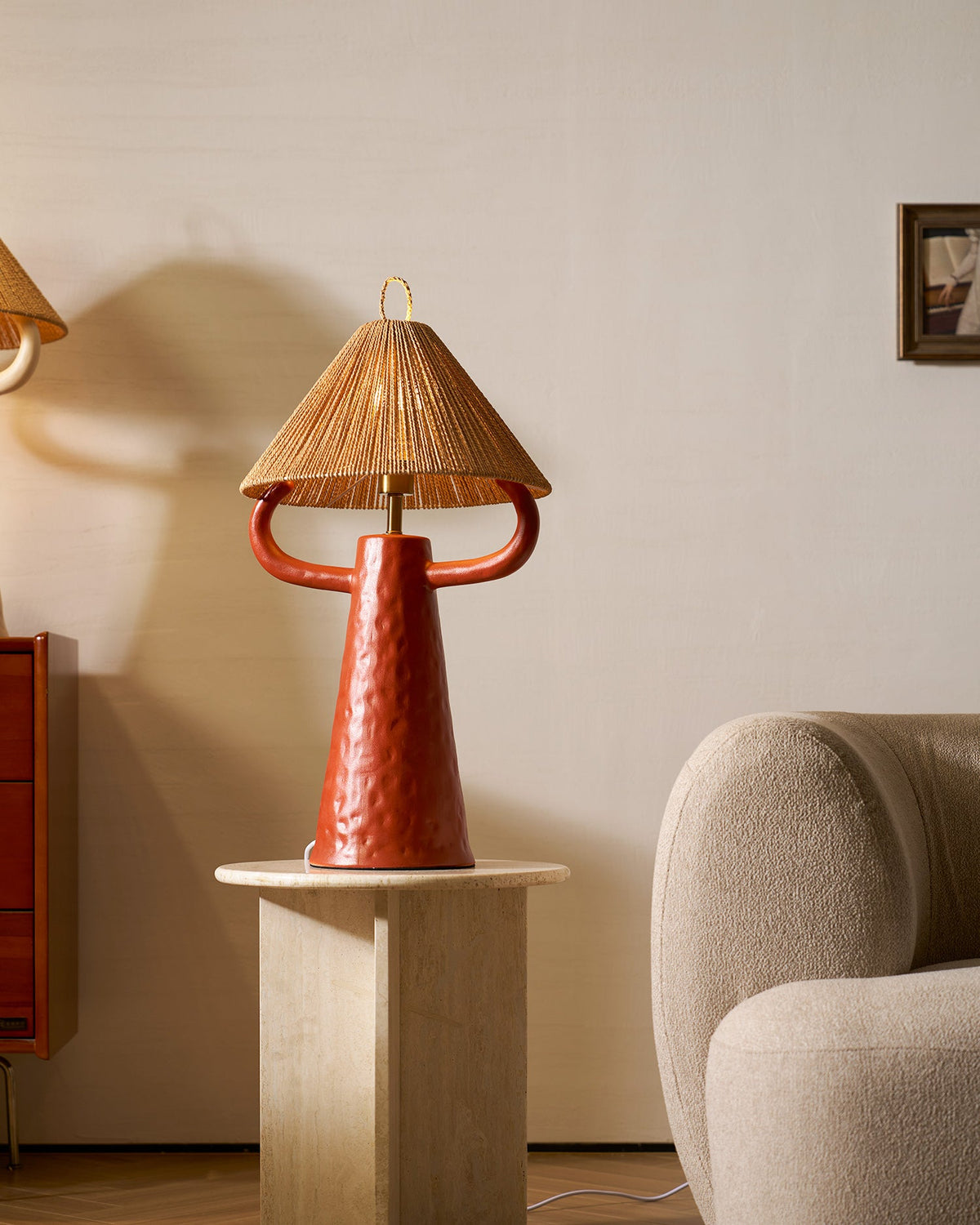 Ceramic Twine Bedroom Table Lamp