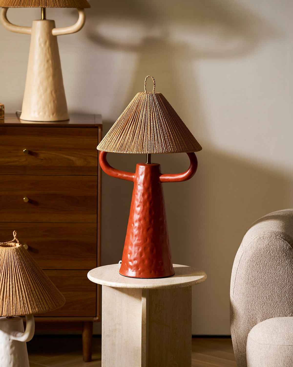 Ceramic Twine Bedroom Table Lamp