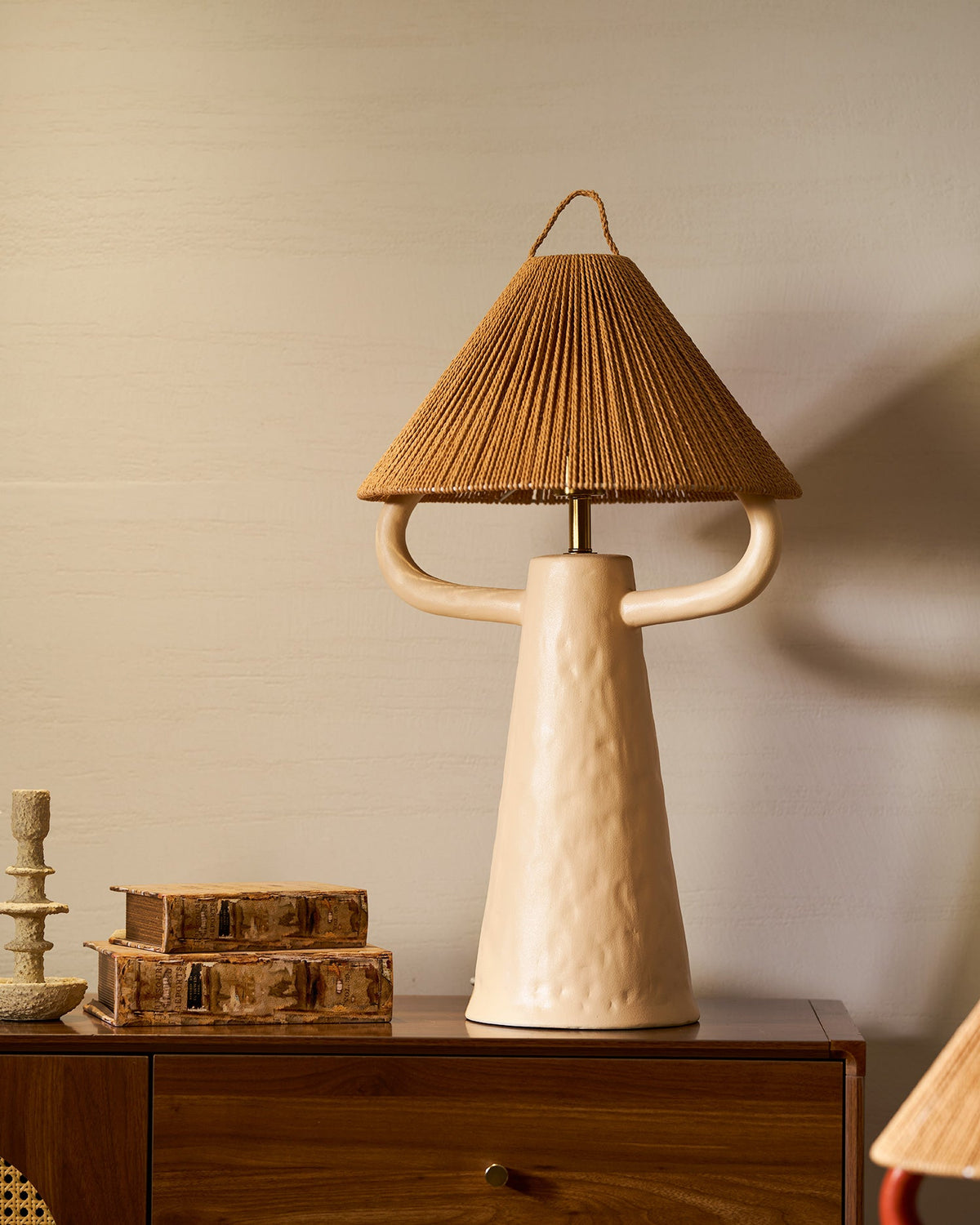 Ceramic Twine Bedroom Table Lamp