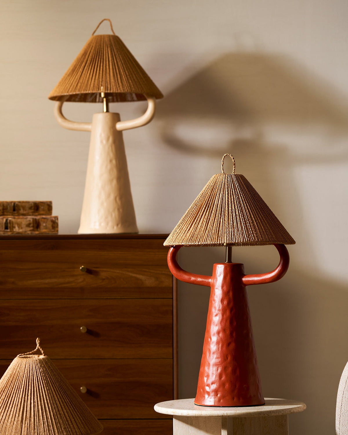Ceramic Twine Bedroom Table Lamp