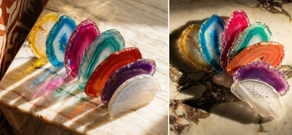 AGATHA Natural Agate Chandelier