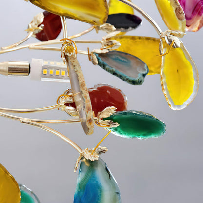 Crystal Leaf Floor Lamp
