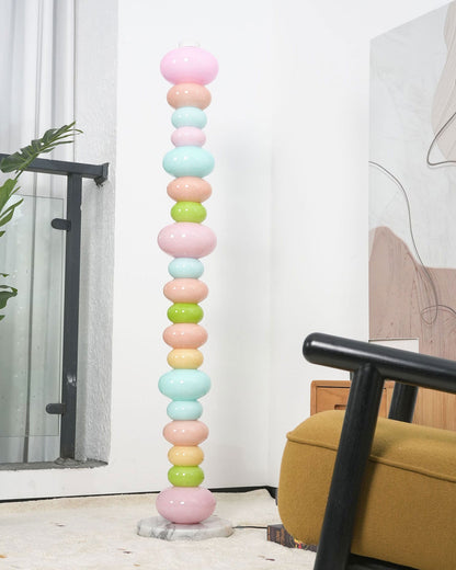 CARAMELLA Stacked Pastel Glass Floor Lamp