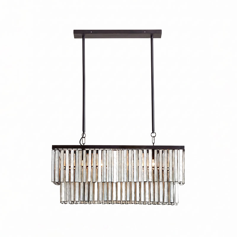 OSTRICA Mother of Pearl Tiered Chandelier