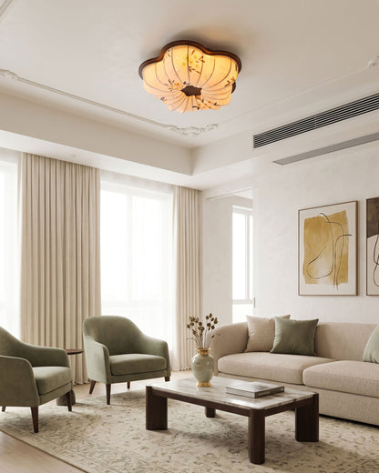 Blythe Scalloped Flush Mount