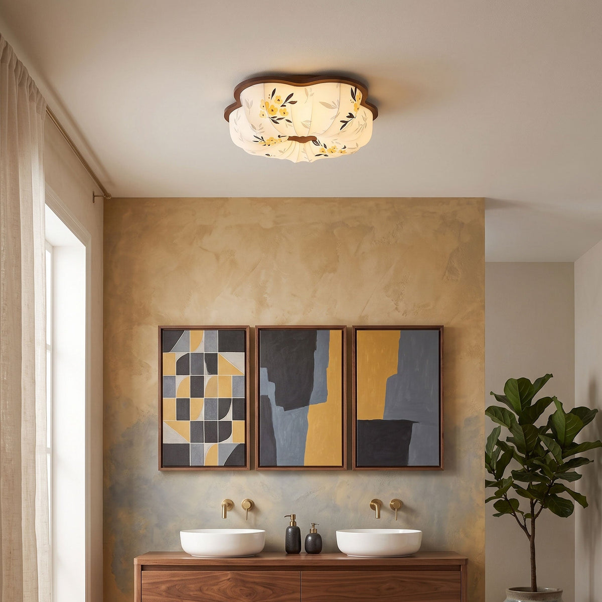 Blythe Scalloped Flush Mount