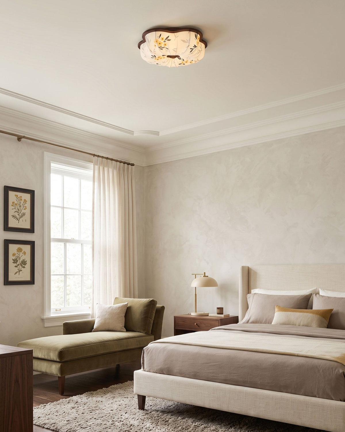 Blythe Scalloped Flush Mount