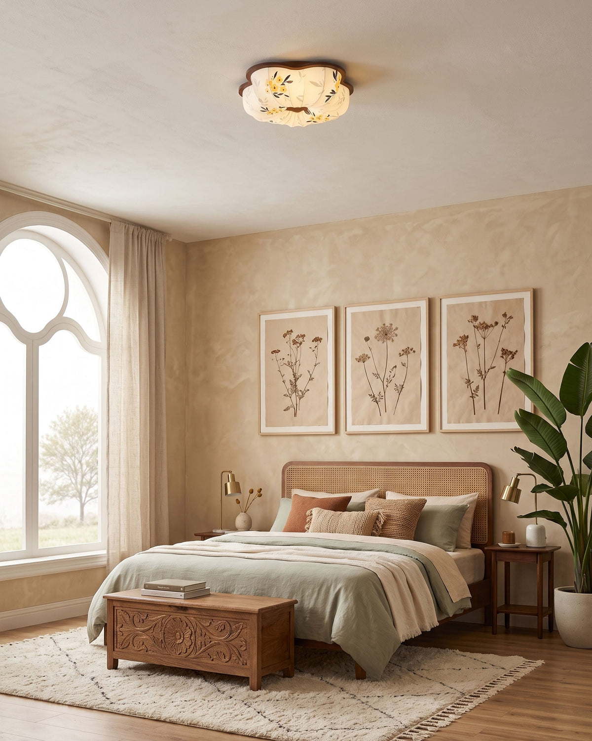 Blythe Scalloped Flush Mount