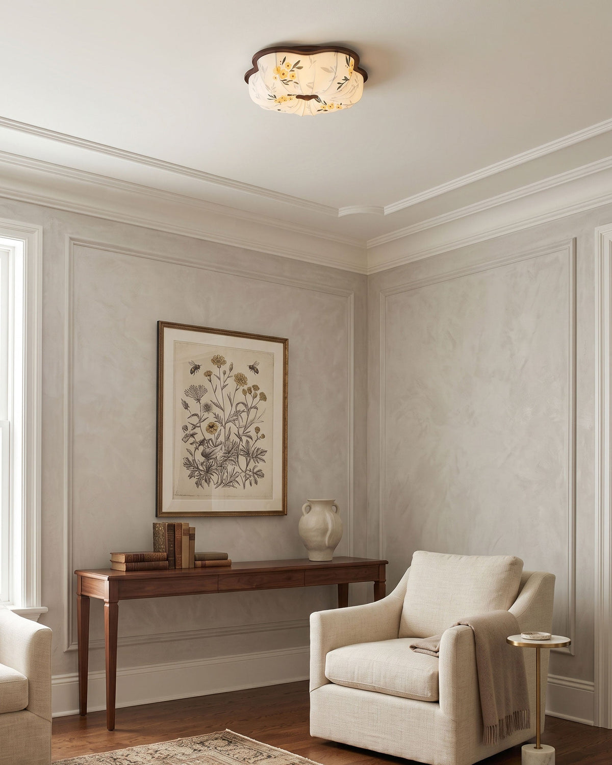 Blythe Scalloped Flush Mount