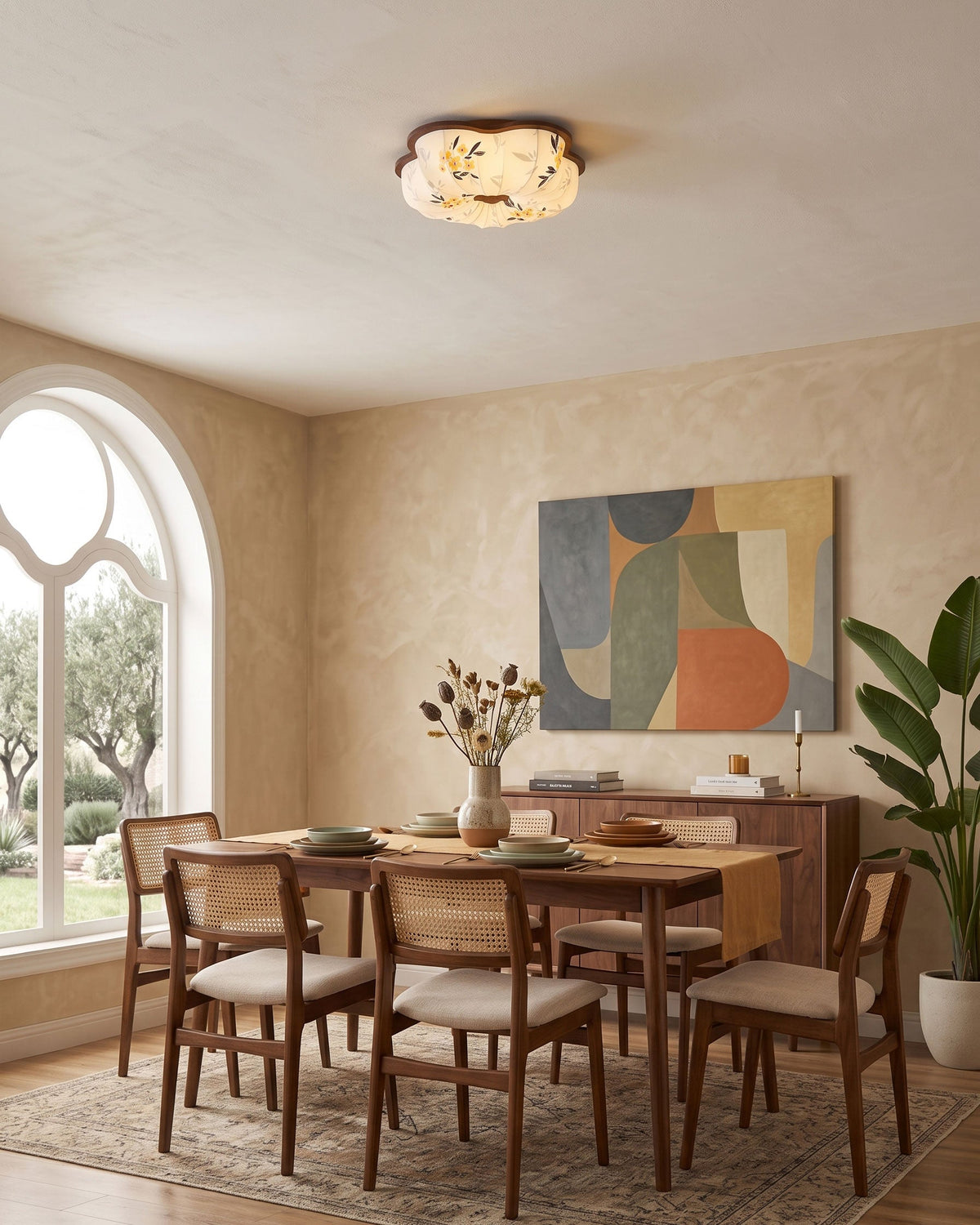 Blythe Scalloped Flush Mount